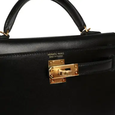 HERMÈS Hermes Kelly Sellier 20 Black Box Gold Hardware | Thumbnail 7 HERMÈS Hermes Kelly Sellier 20 Black Box Gold Hardware | Thumbnail 7