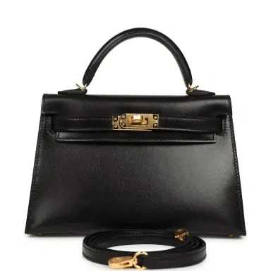 HERMÈS Hermes Kelly Sellier 20 Black Box Gold Hardware | Thumbnail 1 HERMÈS Hermes Kelly Sellier 20 Black Box Gold Hardware | Thumbnail 1