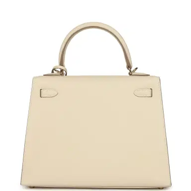 HERMÈS Hermes Kelly Sellier 25 Craie Epsom Permabrass Hardware | Thumbnail 4 HERMÈS Hermes Kelly Sellier 25 Craie Epsom Permabrass Hardware | Thumbnail 4