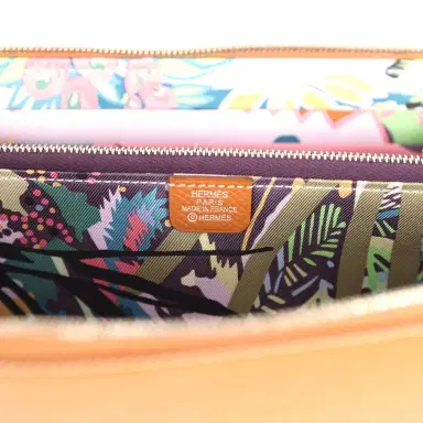 HERMÈS Hermes Silk'In Classique Long Wallet Gold Epsom Palladium Hardware | Thumbnail 11 HERMÈS Hermes Silk'In Classique Long Wallet Gold Epsom Palladium Hardware | Thumbnail 11