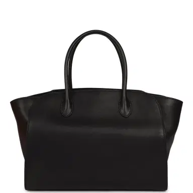 The Row The Row Marlo 12 Tote Bag Black Saddle Silver Hardware | Thumbnail 4 The Row The Row Marlo 12 Tote Bag Black Saddle Silver Hardware | Thumbnail 4