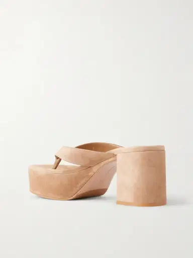 Gianvito Rossi 35 Suede Platform Thong Sandals | Thumbnail 3 Gianvito Rossi 35 Suede Platform Thong Sandals | Thumbnail 3