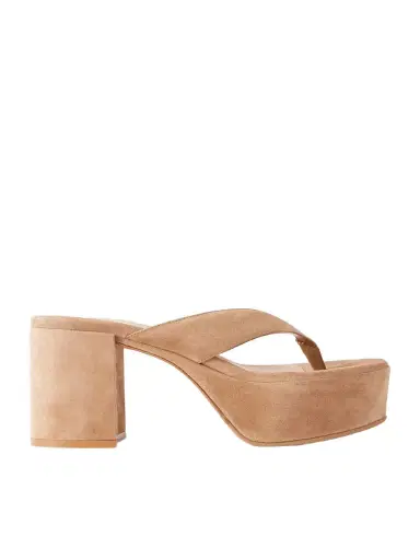 Gianvito Rossi 35 Suede Platform Thong Sandals | Thumbnail 1 Gianvito Rossi 35 Suede Platform Thong Sandals | Thumbnail 1