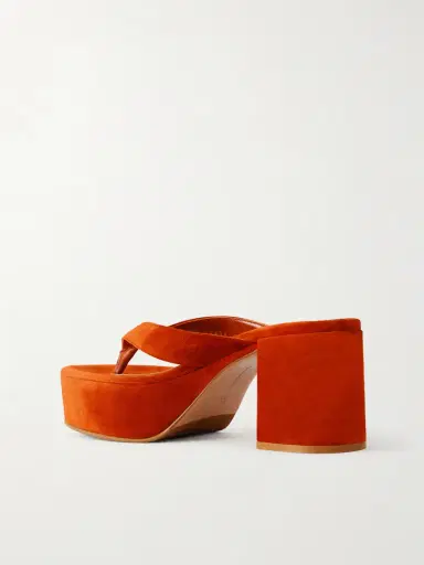 Gianvito Rossi 35 Suede Platform Thong Sandals | Thumbnail 3 Gianvito Rossi 35 Suede Platform Thong Sandals | Thumbnail 3