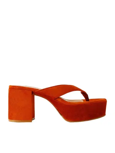 Gianvito Rossi 35 Suede Platform Thong Sandals | Thumbnail 1 Gianvito Rossi 35 Suede Platform Thong Sandals | Thumbnail 1