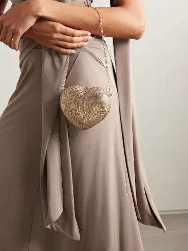 Judith Leiber Couture L'amour Petit Coeur Crystal-embellished Gold-tone Clutch | Thumbnail 6 Judith Leiber Couture L'amour Petit Coeur Crystal-embellished Gold-tone Clutch | Thumbnail 6