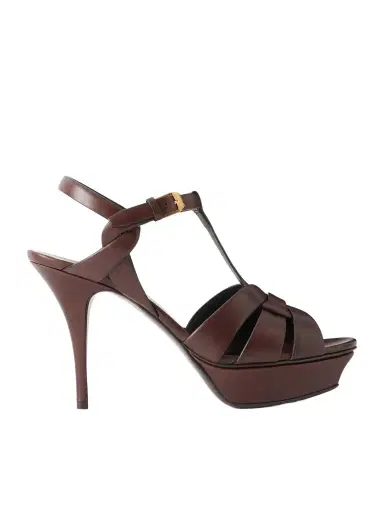 Saint Laurent Tribute Leather Platform Sandals | Thumbnail 1 Saint Laurent Tribute Leather Platform Sandals | Thumbnail 1