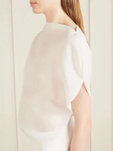 Khaite Poppi Cotton And Silk-blend Blouse | Thumbnail 4 Khaite Poppi Cotton And Silk-blend Blouse | Thumbnail 4