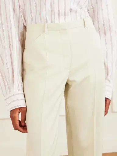 Calvin Klein Collection Ramie-blend Twill Straight-leg Pants | Thumbnail 5 Calvin Klein Collection Ramie-blend Twill Straight-leg Pants | Thumbnail 5