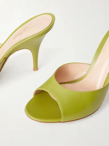 Gianvito Rossi Sofia 95 Leather Mules | Thumbnail 5 Gianvito Rossi Sofia 95 Leather Mules | Thumbnail 5