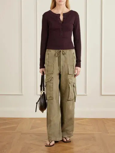 Citizens of Humanity Andira Cotton And Linen Wide-leg Cargo Pants | Thumbnail 2 Citizens of Humanity Andira Cotton And Linen Wide-leg Cargo Pants | Thumbnail 2