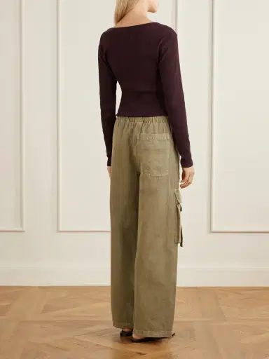 Citizens of Humanity Andira Cotton And Linen Wide-leg Cargo Pants | Thumbnail 3 Citizens of Humanity Andira Cotton And Linen Wide-leg Cargo Pants | Thumbnail 3
