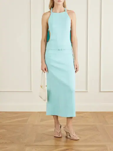 Courrèges Cut-out Belted Jersey Dress | Thumbnail 2 Courrèges Cut-out Belted Jersey Dress | Thumbnail 2
