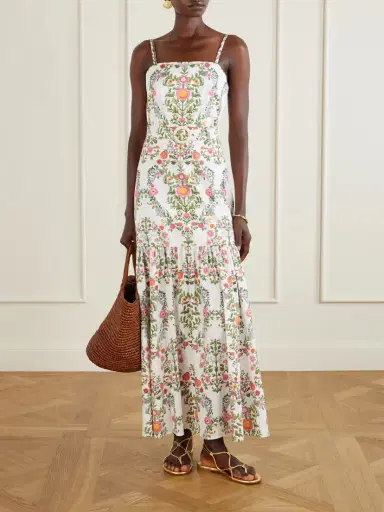 Borgo de Nor Cordiela Tiered Broderie Anglaise Cotton Maxi Dress | Thumbnail 2 Borgo de Nor Cordiela Tiered Broderie Anglaise Cotton Maxi Dress | Thumbnail 2