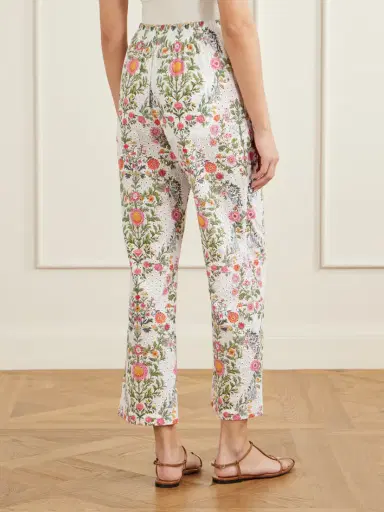 Borgo de Nor Joshua Broderie Anglaise Cropped Cotton Straight-leg Pants | Thumbnail 4 Borgo de Nor Joshua Broderie Anglaise Cropped Cotton Straight-leg Pants | Thumbnail 4