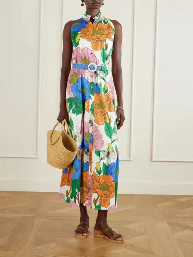 Borgo de Nor Biba Tiered Printed Cotton-poplin Maxi Dress | Thumbnail 2 Borgo de Nor Biba Tiered Printed Cotton-poplin Maxi Dress | Thumbnail 2