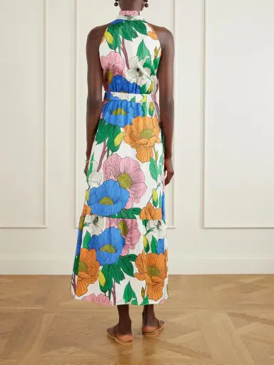 Borgo de Nor Biba Tiered Printed Cotton-poplin Maxi Dress | Thumbnail 3 Borgo de Nor Biba Tiered Printed Cotton-poplin Maxi Dress | Thumbnail 3