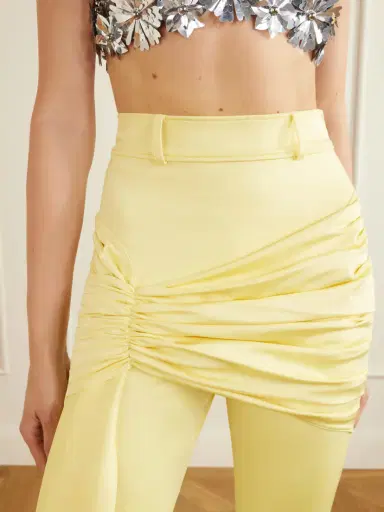 Rabanne Cropped Tie-detailed Stretch-jersey Pants | Thumbnail 5 Rabanne Cropped Tie-detailed Stretch-jersey Pants | Thumbnail 5