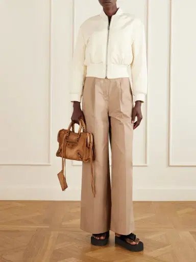 Balenciaga Le City Small Suede Shoulder Bag | Thumbnail 3 Balenciaga Le City Small Suede Shoulder Bag | Thumbnail 3