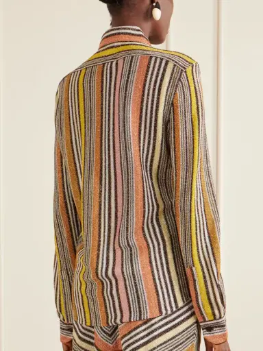 Missoni Striped Metallic Crochet-knit Shirt | Thumbnail 4 Missoni Striped Metallic Crochet-knit Shirt | Thumbnail 4