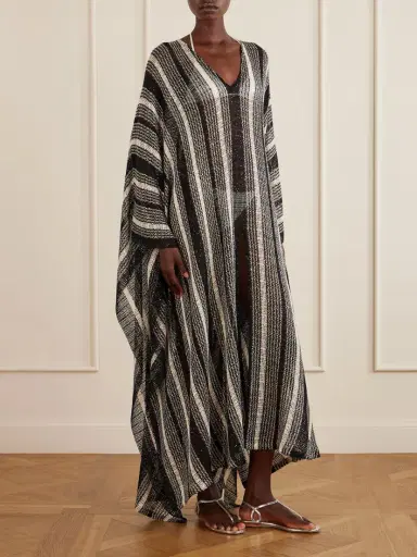 Missoni Sequin-embellished Striped Metallic Coverup | Thumbnail 2 Missoni Sequin-embellished Striped Metallic Coverup | Thumbnail 2