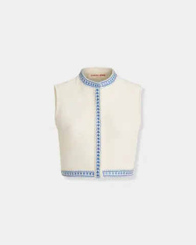 Emporio Sirenuse Andorra Top with Celestial Embroidery | Thumbnail 3 Emporio Sirenuse Andorra Top with Celestial Embroidery | Thumbnail 3