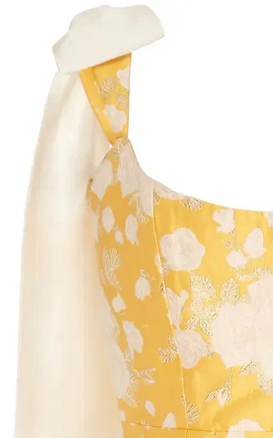 Markarian Celestia Yellow Floral Brocade Mini Dress | Thumbnail 4 Markarian Celestia Yellow Floral Brocade Mini Dress | Thumbnail 4