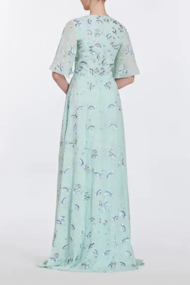 Markarian Charlotte Pansy Flutter Sleeve Gown | Thumbnail 5 Markarian Charlotte Pansy Flutter Sleeve Gown | Thumbnail 5