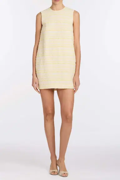 Markarian Daisy Lemon Textured Stripe Mini Dress | Thumbnail 2 Markarian Daisy Lemon Textured Stripe Mini Dress | Thumbnail 2