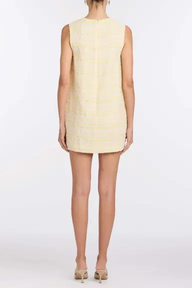Markarian Daisy Lemon Textured Stripe Mini Dress | Thumbnail 3 Markarian Daisy Lemon Textured Stripe Mini Dress | Thumbnail 3