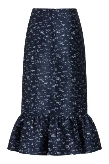 Markarian Fairnata Navy Floral Brocade Pencil Skirt | Thumbnail 2 Markarian Fairnata Navy Floral Brocade Pencil Skirt | Thumbnail 2