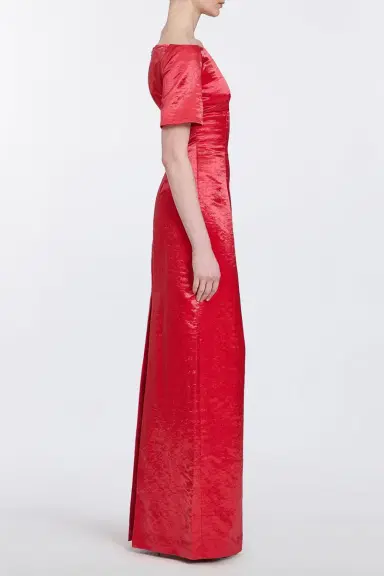 Markarian Gilda Short Sleeve Column Gown | Thumbnail 3 Markarian Gilda Short Sleeve Column Gown | Thumbnail 3
