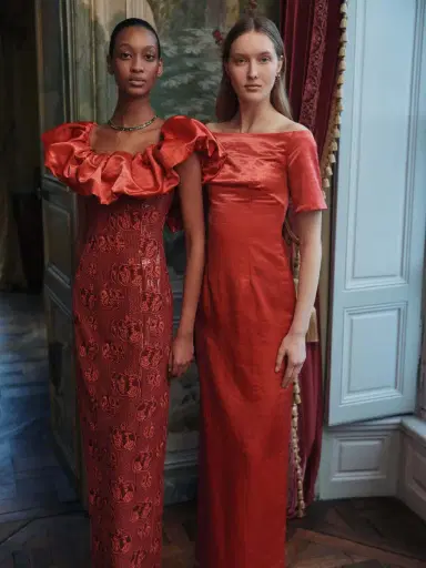 Markarian Gilda Short Sleeve Column Gown | Thumbnail 6 Markarian Gilda Short Sleeve Column Gown | Thumbnail 6