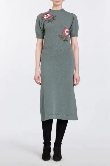 Markarian Iris Floral Patch Sweater Dress | Thumbnail 2 Markarian Iris Floral Patch Sweater Dress | Thumbnail 2