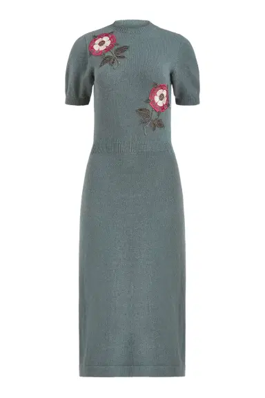 Markarian Iris Floral Patch Sweater Dress | Thumbnail 1 Markarian Iris Floral Patch Sweater Dress | Thumbnail 1