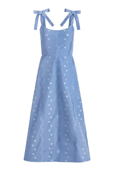 Markarian Rosalina Wedgwood Floral Taffeta Dress | Thumbnail 1 Markarian Rosalina Wedgwood Floral Taffeta Dress | Thumbnail 1