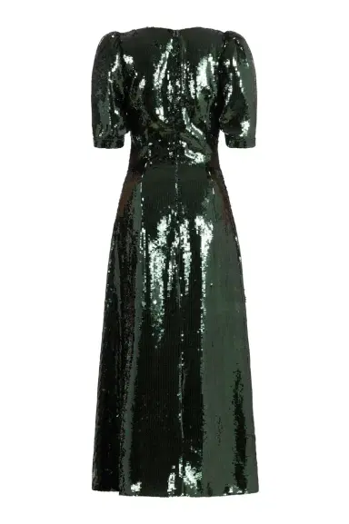 Markarian September Emerald Paillette Midi Dress | Thumbnail 4 Markarian September Emerald Paillette Midi Dress | Thumbnail 4