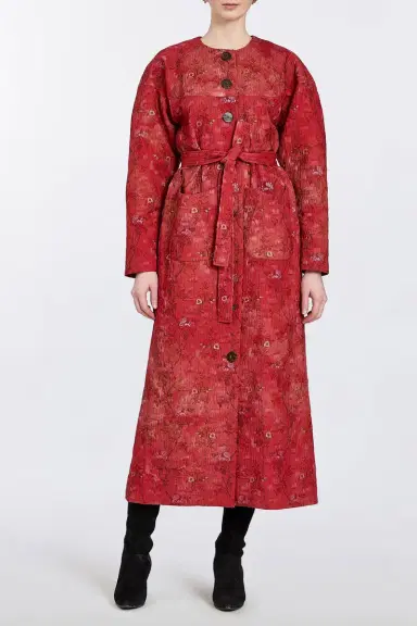 Markarian Tilda Brocade Rounded Sleeve Coat | Thumbnail 2 Markarian Tilda Brocade Rounded Sleeve Coat | Thumbnail 2