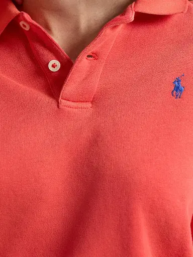 Polo Ralph Lauren Women's Cotton-Blend Fleece Polo Sweater - Bright Hibiscus | Thumbnail 5 Polo Ralph Lauren Women's Cotton-Blend Fleece Polo Sweater - Bright Hibiscus | Thumbnail 5