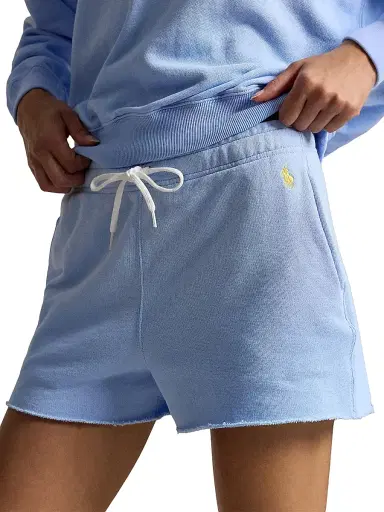 Polo Ralph Lauren Women's Lightweight Fleece Drawstring Shorts - Baby Blue | Thumbnail 5 Polo Ralph Lauren Women's Lightweight Fleece Drawstring Shorts - Baby Blue | Thumbnail 5