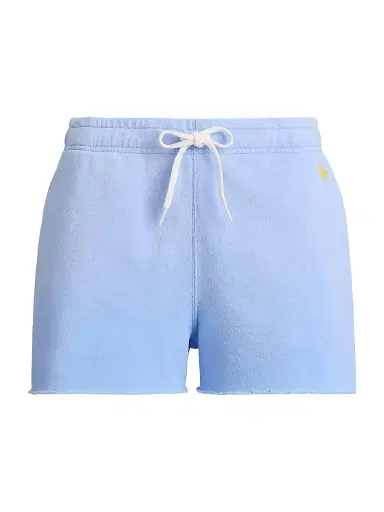 Polo Ralph Lauren Women's Lightweight Fleece Drawstring Shorts - Baby Blue | Thumbnail 1 Polo Ralph Lauren Women's Lightweight Fleece Drawstring Shorts - Baby Blue | Thumbnail 1