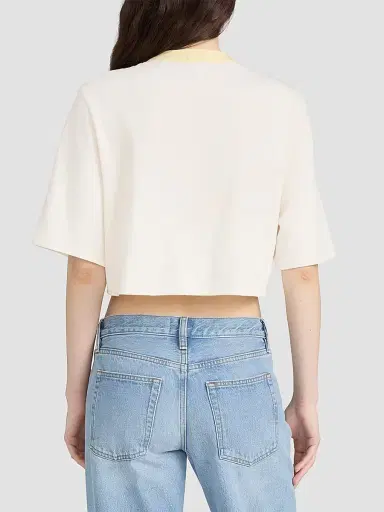 Frame Women's The Bodega Cotton T-Shirt - Lemon Multi - Size Large | Thumbnail 2 Frame Women's The Bodega Cotton T-Shirt - Lemon Multi - Size Large | Thumbnail 2