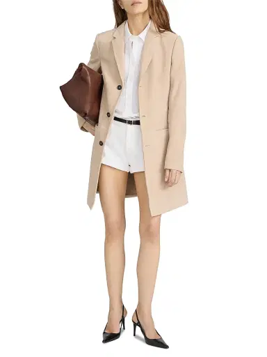 Frame Women's The Sleek Suede Jacket - Sand | Thumbnail 2 Frame Women's The Sleek Suede Jacket - Sand | Thumbnail 2