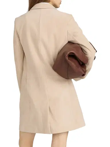 Frame Women's The Sleek Suede Jacket - Sand | Thumbnail 6 Frame Women's The Sleek Suede Jacket - Sand | Thumbnail 6