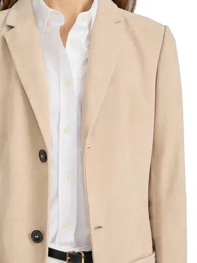 Frame Women's The Sleek Suede Jacket - Sand | Thumbnail 7 Frame Women's The Sleek Suede Jacket - Sand | Thumbnail 7