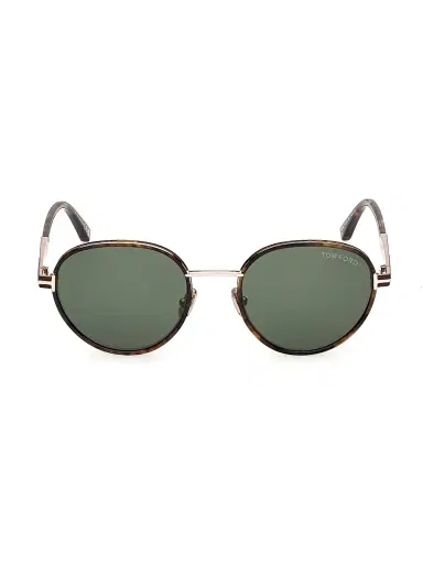 Tom Ford Women's Jet 51MM Round Sunglasses - Brown Green | Thumbnail 2 Tom Ford Women's Jet 51MM Round Sunglasses - Brown Green | Thumbnail 2