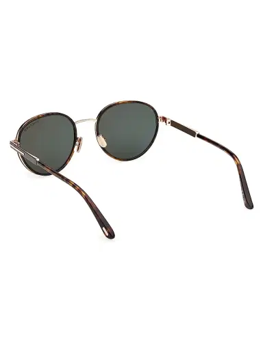 Tom Ford Women's Jet 51MM Round Sunglasses - Brown Green | Thumbnail 4 Tom Ford Women's Jet 51MM Round Sunglasses - Brown Green | Thumbnail 4