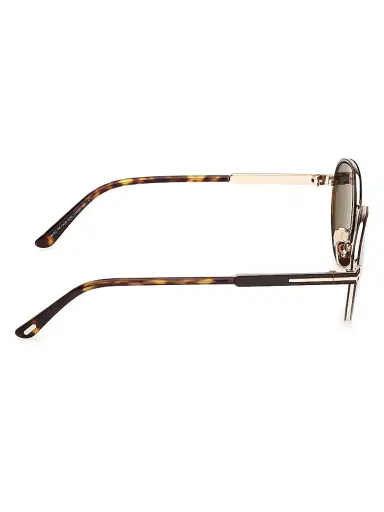 Tom Ford Women's Jet 51MM Round Sunglasses - Brown Green | Thumbnail 7 Tom Ford Women's Jet 51MM Round Sunglasses - Brown Green | Thumbnail 7