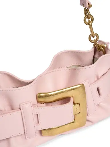 Balmain Women's Anthem Mini Leather Shoulder Bag - Rose Pale | Thumbnail 6 Balmain Women's Anthem Mini Leather Shoulder Bag - Rose Pale | Thumbnail 6