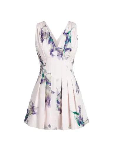 NICHOLAS Women's Elvira Floral Linen-Blend Minidress - Shadow Floral | Thumbnail 1 NICHOLAS Women's Elvira Floral Linen-Blend Minidress - Shadow Floral | Thumbnail 1